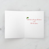 キツネレッドラブラドールシルエット カード (内部)