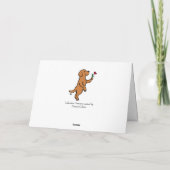 キツネレッドラブラドールミニハートフラワーバレンタイン シーズンカード (裏面)