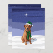 キツネレッドラブラドールリトリエバークリスマスドッグ (正面/裏面)