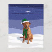 キツネレッドラブラドールリトリエバークリスマスドッグ (裏面)