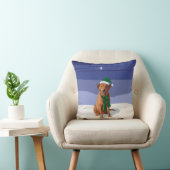 キツネレッドラブラドールリトリエバークリスマスドッグ クッション (椅子)