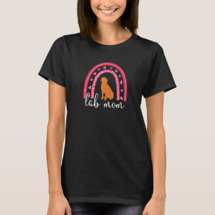 キツネレッドラボママバレンタインデーのための女性ラブラドール Tシャツ