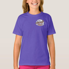 キツネロゴカラーガールズTシャツステイシベイカーアートバック Tシャツ