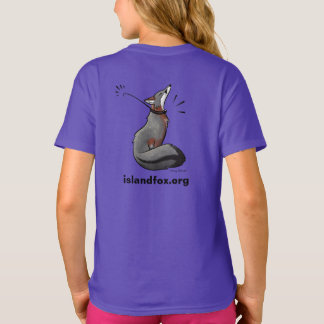 キツネロゴカラーガールズTシャツステイシベイカーアートバック Tシャツ