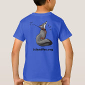 キツネロゴ&ステイシーベイカーアートバックカラーキッズTシャツ Tシャツ (裏面)