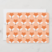 キツネワンファースト誕生日 招待状 (裏面)