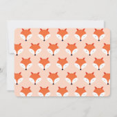 キツネワンファースト誕生日 招待状 (裏面)