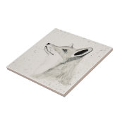 キツネヴィンテージ森林動物タイル タイル (側面)