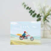 キツネ人の郵便はがき ポストカード (スタンド正面)