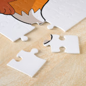 キツネ付きピザ ジグソーパズル (側面)