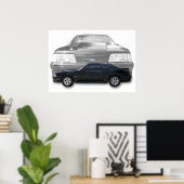 キツネ体ムスタンGTポスター ポスター (ホームオフィス)