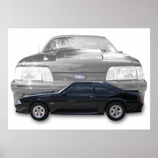 キツネ体ムスタンGTポスター ポスター (正面)