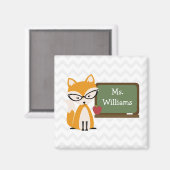 キツネ先生アットシャルボード マグネット (正面/裏面)