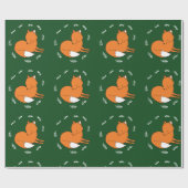 キツネ光沢ラッピング紙、30 x 6 ft ラッピングペーパー (フラット)