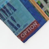 キツネ劇場、アトランタ、クリスマス。 フリースブランケット (角)