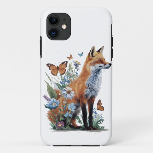 キツネ動物愛好家フォレスト Case-Mate iPhoneケース (裏面)