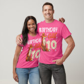 キツネ動物愛好家10th誕生日ガールキツネB – デイ10 Tシャツ (ユニセックス)