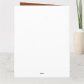 キツネ動物野生動物フォキシ誕生日 カード (裏面)