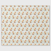 キツネ包装紙 ラッピングペーパー (フラット)