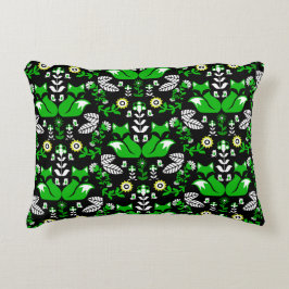 キツネ北欧スカンジナビアフォークアートテーブルクロス アクセントクッション