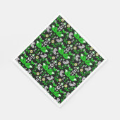 キツネ北欧スカンジナビアフォークアートテーブルクロス スタンダードランチョンナプキン (角)