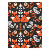 キツネ北欧スカンジナビアフォークアートテーブルクロス テーブルクロス (正面)