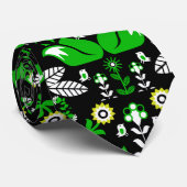 キツネ北欧スカンジナビアフォークアートテーブルクロス ネクタイ (ロール)