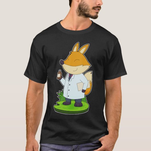 キツネ医者薬 Tシャツ (正面)