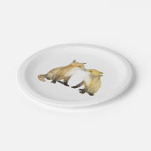 キツネ双子 ペーパープレート (アングル)