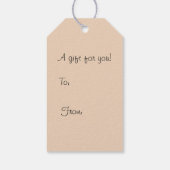 キツネ吹雪クリスマスプレゼントラベル ギフトタグ (裏面)