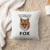 キツネ問題救済を解決できるおもしろいキツネ クッション (ブランケット)
