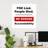 キツネ嘘。人々は死んだ。 ポスター (ホームオフィス)