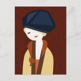 キツネ女 ポストカード