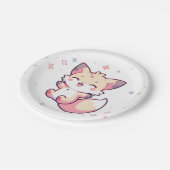 キツネ威厳のあるベビーシャワー ペーパープレート (アングル)