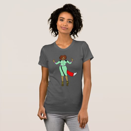 キツネ娘 Tシャツ (正面フル)
