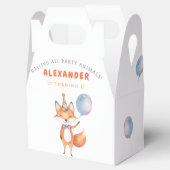 キツネ子供の誕生日パーティー フェイバーボックス (オープン)