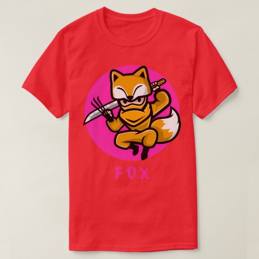 キツネ忍者 Tシャツ (デザイン正面)
