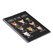 キツネ愛好家のための世界のギフトのキツネ ノートブック (右側)