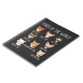 キツネ愛好家のための世界のギフトのキツネ ノートブック (左側)