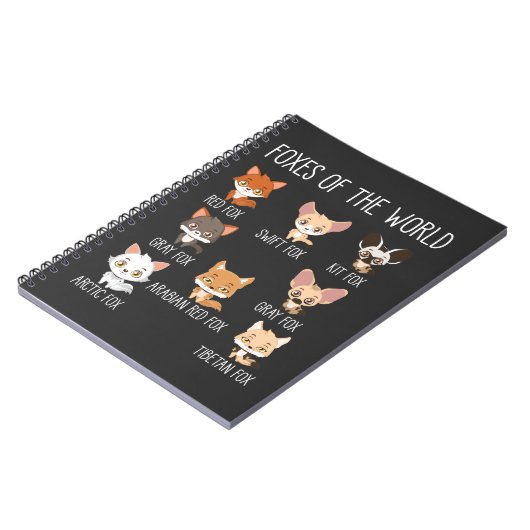 キツネ愛好家のための世界のギフトのキツネ ノートブック (左側)
