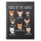 キツネ愛好家のための世界のギフトのキツネ ノートブック (正面)
