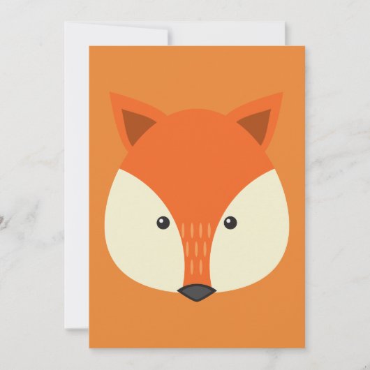 キツネ招待状 招待状 (正面)