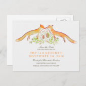 キツネ日付の保存 案内ポストカード (正面/裏面)