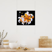 キツネ日本のキツネ ポスター (キッチン)