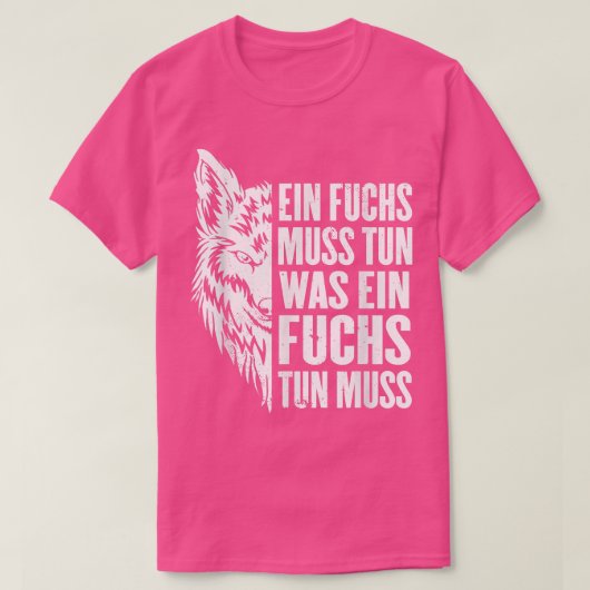キツネ日本の北海道フォーカスの半分 Tシャツ (デザイン正面)