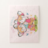 キツネ最高の友達 ジグソーパズル (縦)