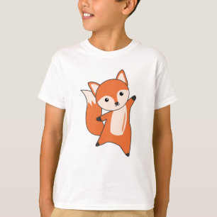 キツネ森林動物キツネオレンジかわいい動物 Tシャツ