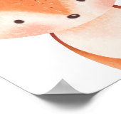 キツネ森林動物子供部屋ポスターキッズルームデコール ポスター (角)