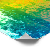 キツネ水彩ポスタープリント ポスター (角)