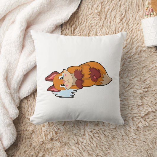 キツネ泣き叫び クッション (ブランケット)